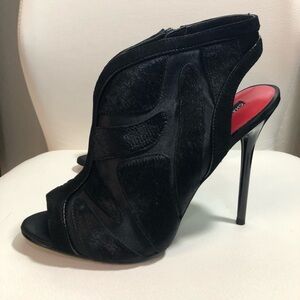 Charles Jourdan 8 US High Heels Sandals Black NWB